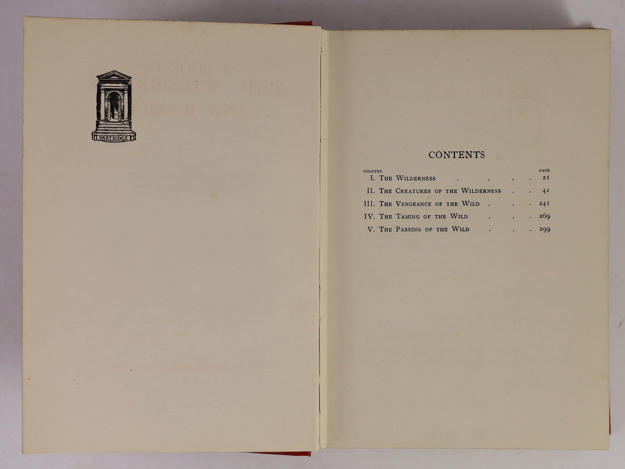 Patterson, Col. Robert and Johnston, Col. John - Concerning the Forefathers, one of 1000, 4to, cloth, Dayton, Ohio, 1902 and Aflalo, F.G - A Book of the Wilderness and Jungle, 8vo, cloth, S.W.Partridge & Co., Ltd., Londo